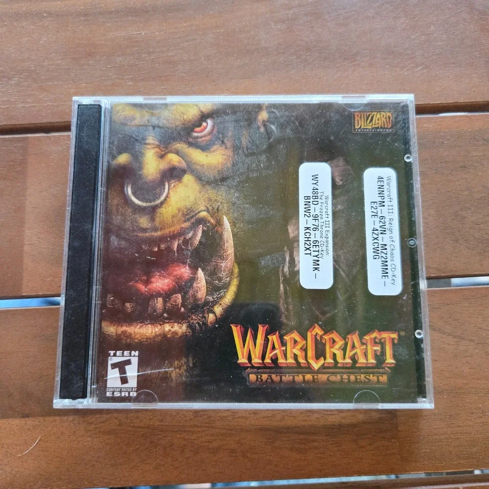VTG Blizzard Warcraft‎ III Battle Chest PC Mac Reign Of Chaos Frozen Throne USA